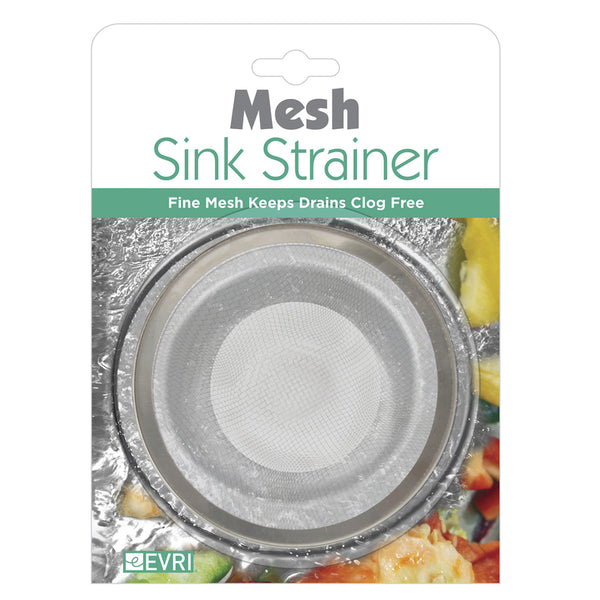 Colador para fregadero de cocina de acero inoxidable, paquete de 1