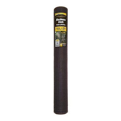 Hardware Cloth Fence, Black Plastic, 2 x 25-Ft.