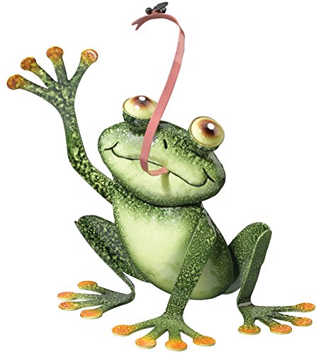 FROG WITH FLY STATUE