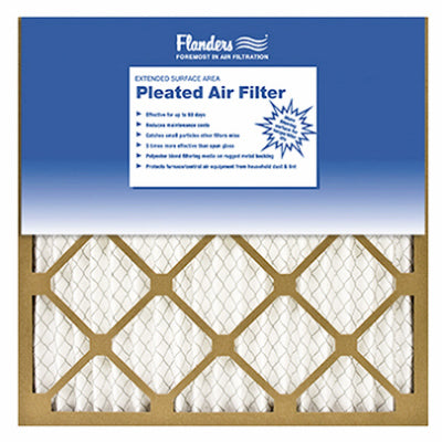 Pinch-Pleated Air Filter, 60-Days, 14x20x1-In. (Pack of 12)