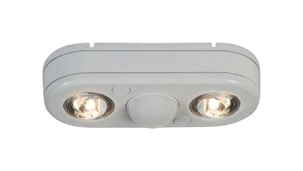 All-Pro Revolve Motion-Sensing 180 deg. LED White Outdoor Floodlight Hardwired