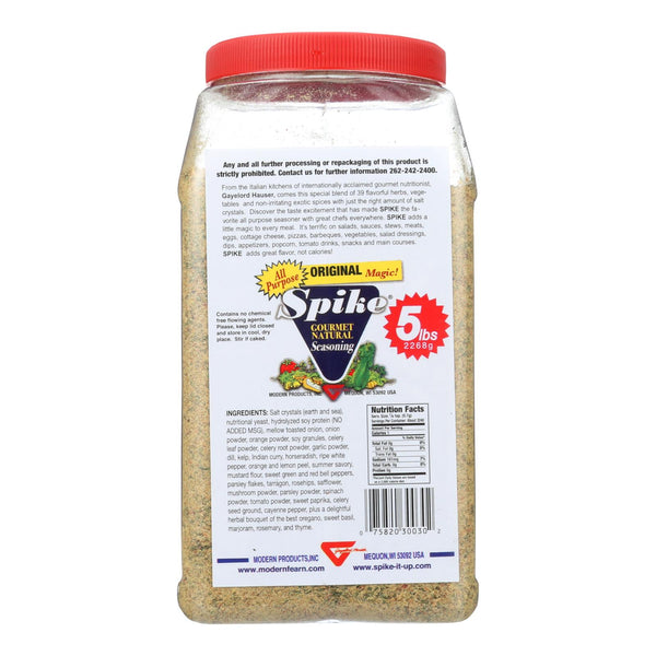Modern Products Spike Gourmet Natural Seasoning - Single Bulk Item - 5LB (Pack of 5)