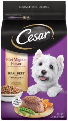 Alimento para perros, Filet Mignon, 5 libras.