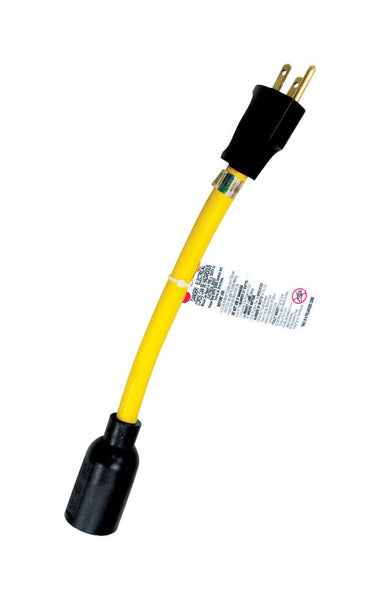 Projex Grounded 1 outlets Locking Extension Cord Adapter 1 pk