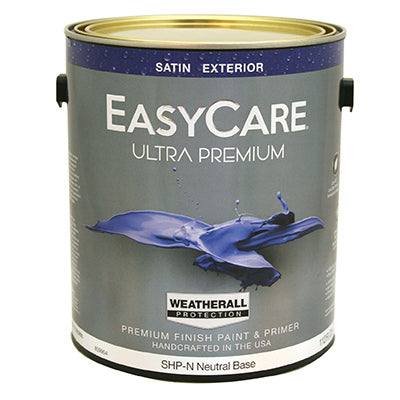 Pintura exterior de látex con base neutra satinada de 1 galón (paquete de 4)