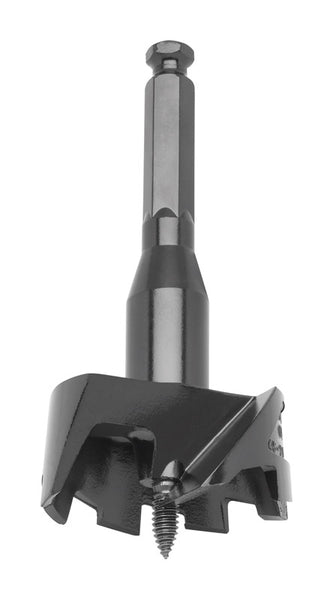 Broca autoalimentada de acero tratado térmicamente de 2-1/4 pulg. x 6 pulg. de largo de Milwaukee, vástago hexagonal, 1 pieza