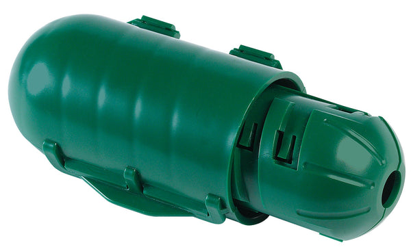 Candado de cable resistente a la intemperie Allied Precision 28CSG con cierre de clic verde