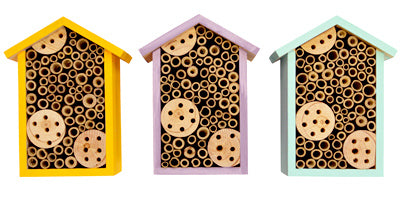 Bee House, Assorted Colors (Pack of 6)