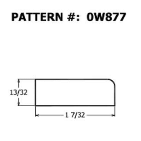 Moldura de pino blanco preacabada de 1-1/4 x 7 pies de largo de Alexandria Moulding (paquete de 6)