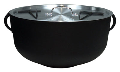 Olla de hierro fundido para cocinar al aire libre, 4 galones.