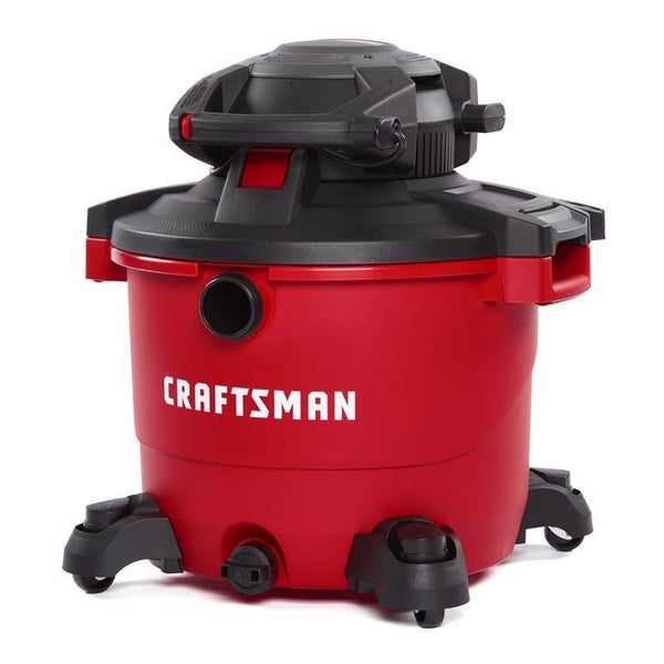 Aspiradora en seco y húmedo con cable Craftsman de 16 galones con soplador, 12 amperios, 120 V, 6,5 HP
