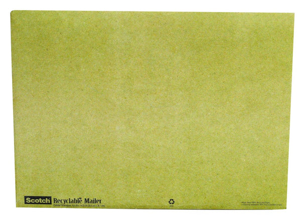Sobre acolchado reciclable Scotch® verde 3M 6915 de 10 x 14 pulgadas
