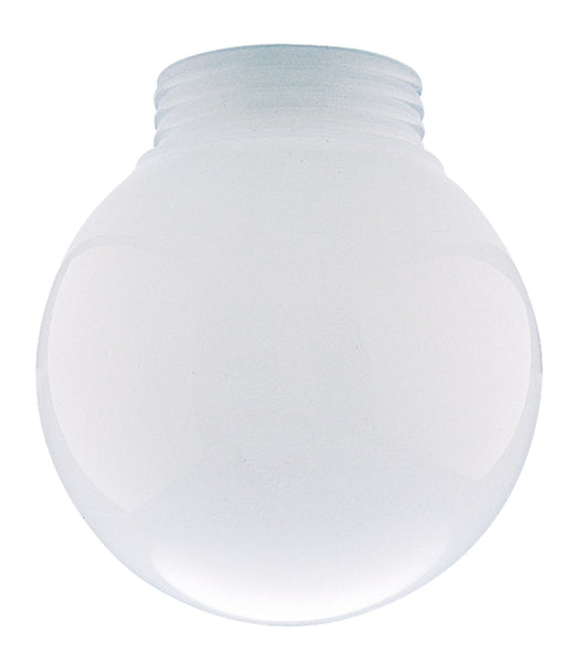 Westinghouse White Glass Threaded Neck Replacement Globe 6 Dia. in. for Lighting Fixture (Pack of 6)