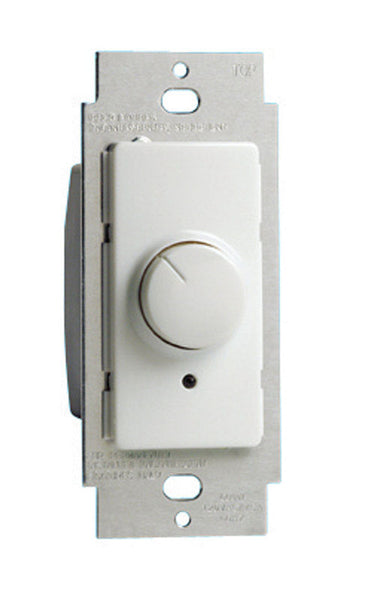 Leviton IllumaTech White 600 watt Rotary Dimmer Switch 1 pk