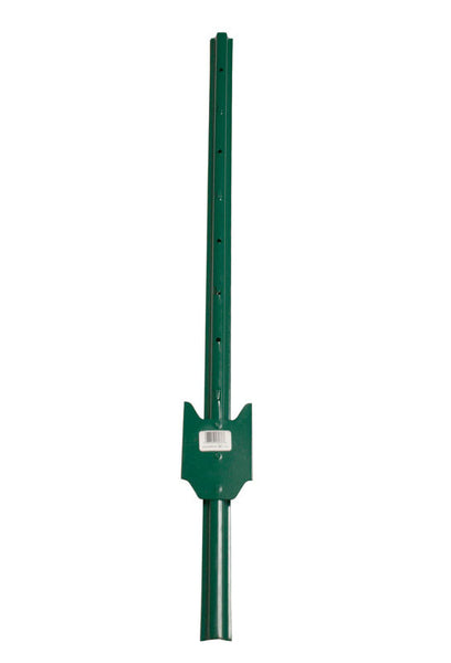 Poste en U de acero con recubrimiento en polvo verde de calibre 14 de 36 in de alto de American Posts (paquete de 10)