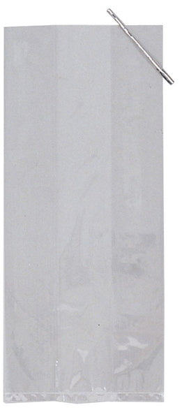 Creative Converting 71014 13.50 X 5.25 X 0.05 Large Clear Solid Cellophane Bags 20