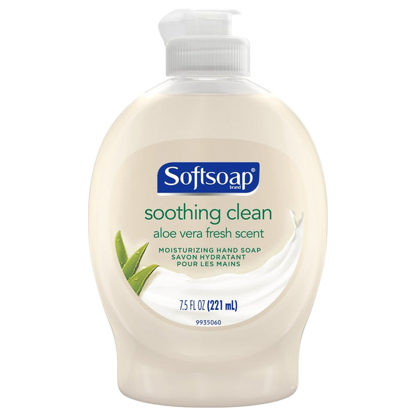 Jabón líquido para manos con aroma fresco de aloe vera de Softsoap, 7,5 oz (paquete de 6)
