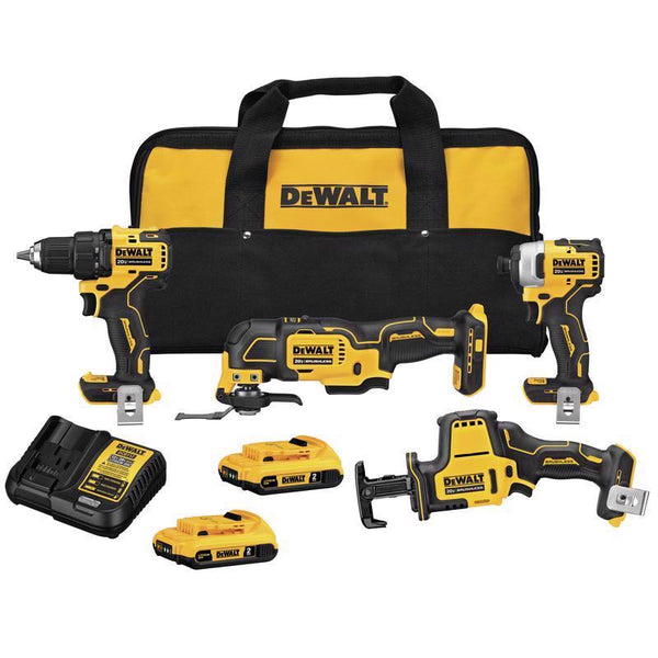 Kit combinado de 4 herramientas inalámbricas sin escobillas DEWALT 20V MAX ATOMIC
