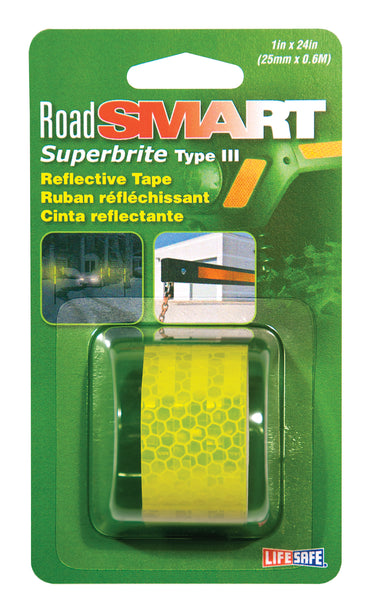 REFL TAPE LIME 1"X24"