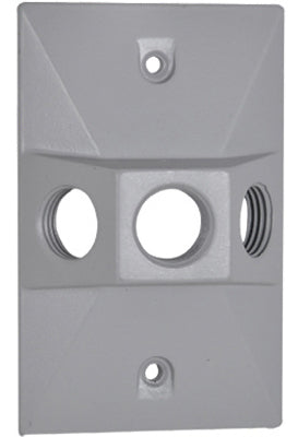 Cubierta de portalámparas rectangular resistente a la intemperie, gris