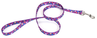 Correa para perro, patas, nailon, 1 pulgada x 6 pies.