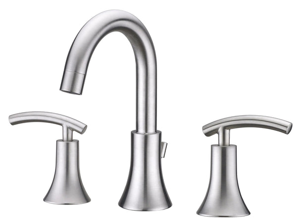 Ultra Faucets Uf55313 Brushed Nickel Contemporary Lavatory Widespread Faucet