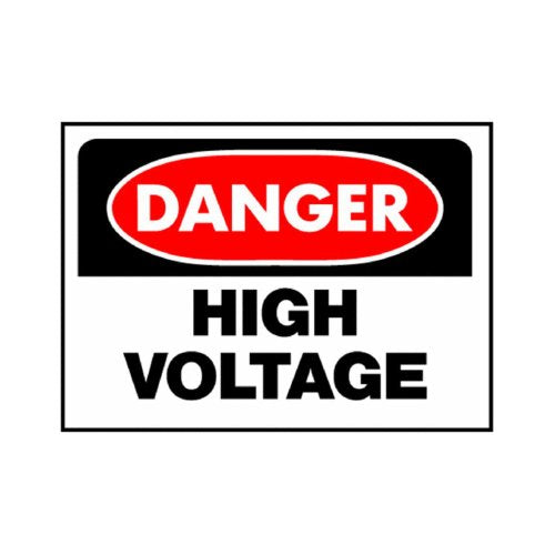 LETRERO OSHA 10x14 DNGR ALTO VOLTG