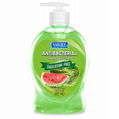 Jabón líquido antibacteriano para manos, sabor a melón fresco, 7,5 oz (paquete de 12)