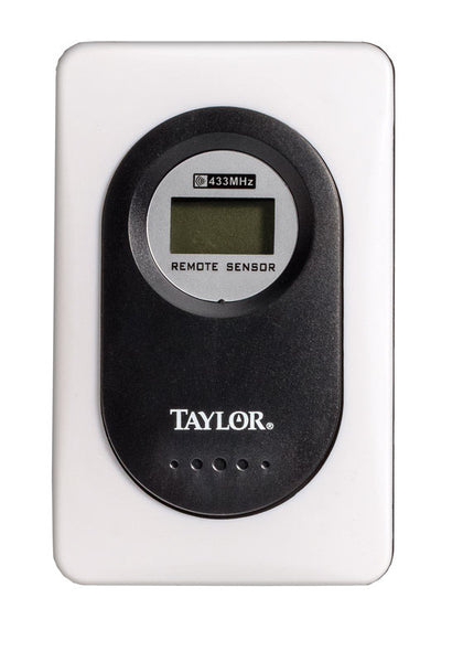 Taylor Wireless Wireless Remote Sensor Plastic Black 3.75 in.