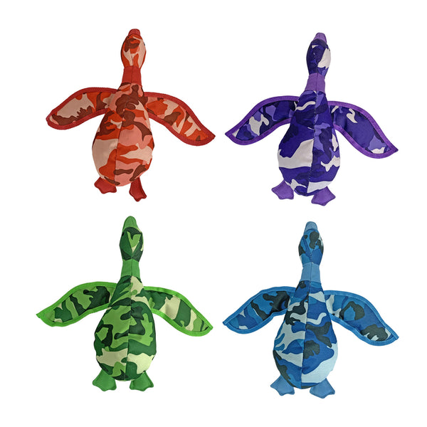 JUGUETE PARA MASCOTAS PATO CAMUFLADO 13"L