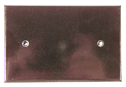 Leviton 000-85114-0 Placa de pared ciega de plástico para montaje en caja marrón de una sola unidad