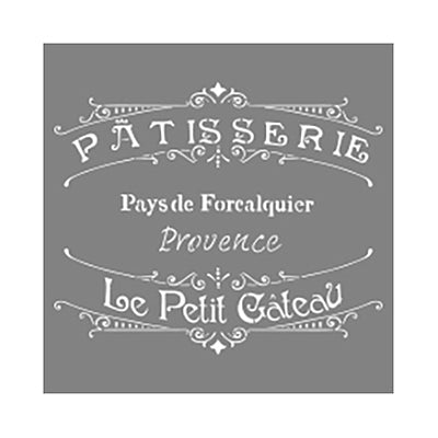 Plantilla de panadería francesa de Americana Decor, 12 x 12 pulgadas (paquete de 3)