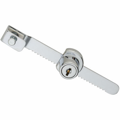 Cerradura para vitrina, cromada, con llave