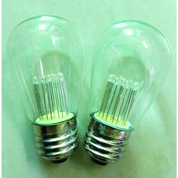 Holiday Bright Lights LED S14 Clear/Warm White 2 ct Replacement Christmas Light Bulbs