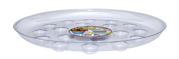 Curtis Wagner Plastics Corp DS-1400 14" Clear Round Heavy Gauge Footed Carpet Saver Saucer (Pack of 25)