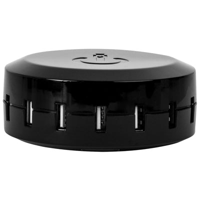 ChargeHub X7 USB Charger, 7-Port, Black