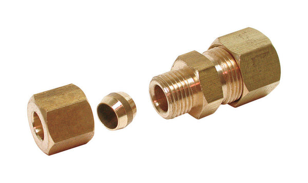 Dial 1/4 in. H x 3/8 in. W Brass Compression Union