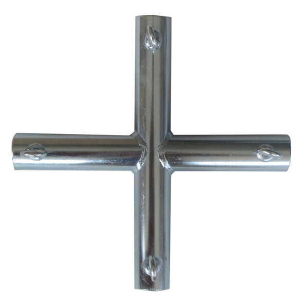 AHC FX 1 in. Galvanized Flat Roof X-Style Canopy Fitting