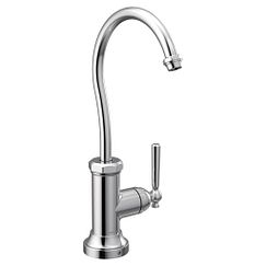 Grifo para bebidas de arco alto con una sola manija y cromado