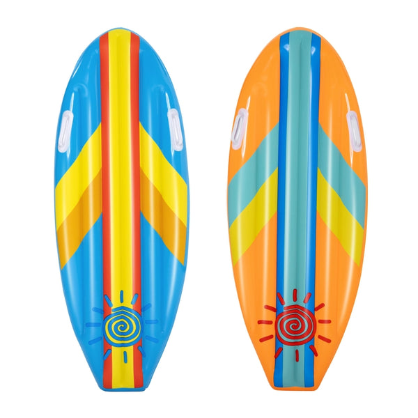 Bestway H2OGO! Assorted Vinyl Inflatable Sunny Surf Rider Floating Mat