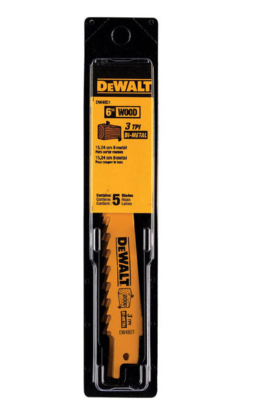 BLADE RECIP 3T 6" 5PK