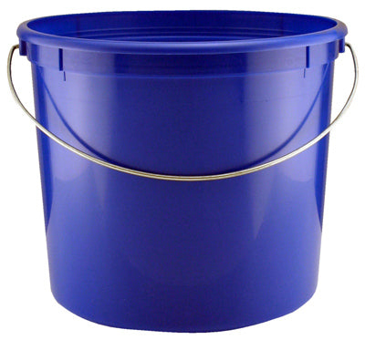 Cubo de plástico, azul, 5 cuartos de galón.