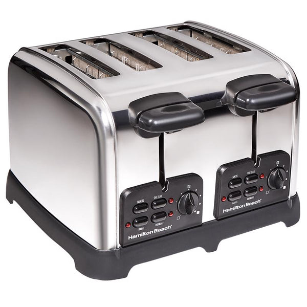 TOASTER SS BLK/SLV 4SLOT