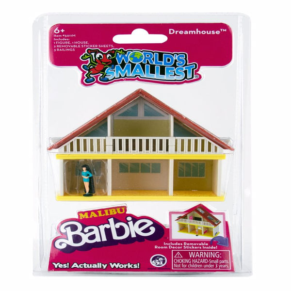 Barbie Malibu Dreamhouse más pequeña del mundo, multicolor, 7 piezas