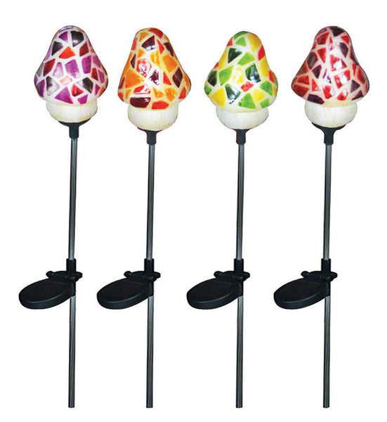 Alpine Multicolored Metal 31 in. H Decorative Garden Stakes (Pack of 16)