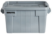 Contenedor con tapa Brute® gris de 20 galones Rubbermaid Commercial 1836781 (paquete de 6)