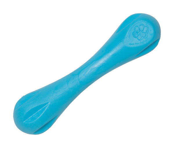 West Paw Zogoflex Blue Hurley Bone Synthetic Rubber Chew Dog Toy Small