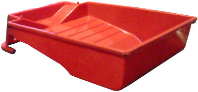 Bandeja de plástico profunda de 9 pulgadas de color rojo