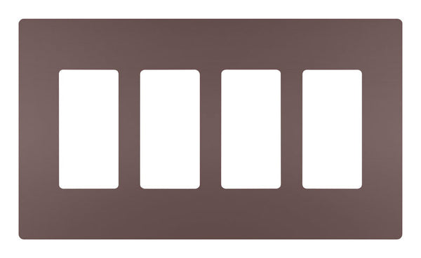 Legrand Radiant Bronze 4 gang Thermoplastic GFCI/Rocker/Toggle Wall Plate 1 pk