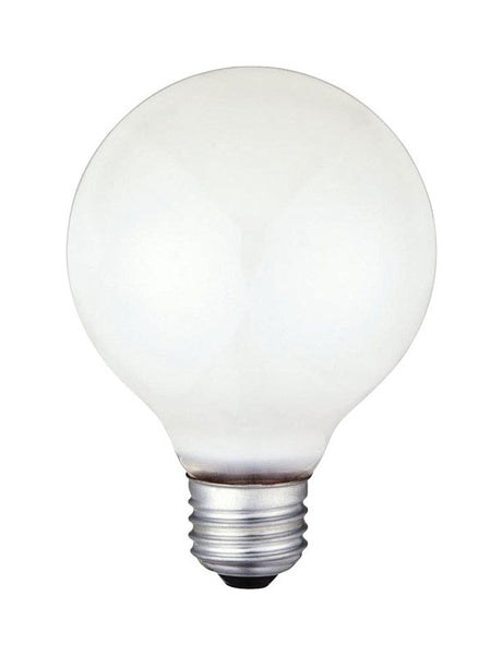 Bombilla incandescente Westinghouse G25 de 25 W, tamaño mediano, color blanco, paquete de 1